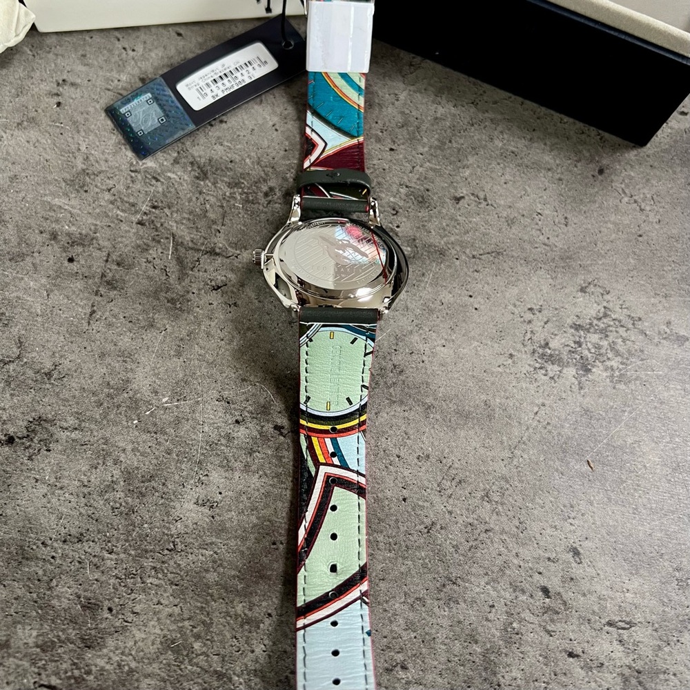 TED BAKER Manhatt Leather Strap 40mm Watch - Picture 6 of 7